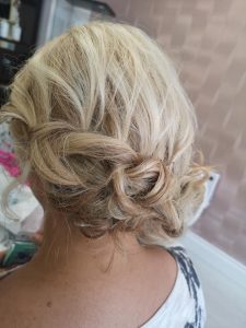 woman with an updo