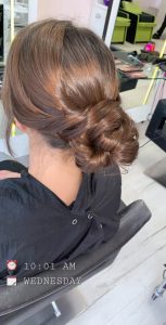 woman with elegant updo